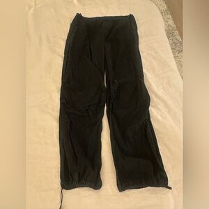 Pull & Bear Black Cargo Pants